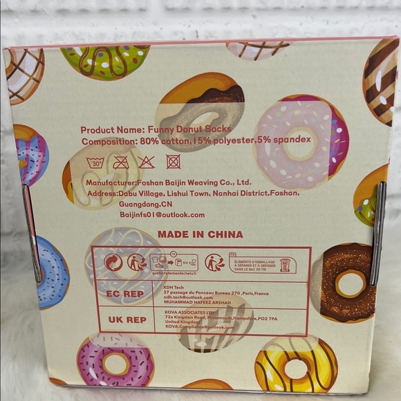 Colorful Donut Socks Set - Picture 2 of 2